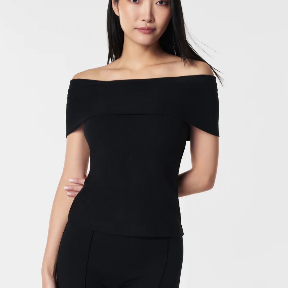 SPANX® Stretch RibOff-The-Shoulder Top - Picture 9 of 10